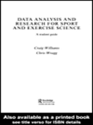 cover image of Data Analysis and Research for Sport and Exercise Science